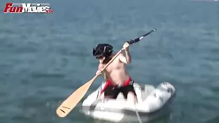 বিকিনি পরা তেল মাখা  ...